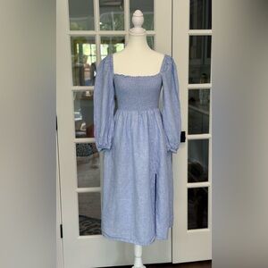 J. Crew Blue Long Sleeve Dress